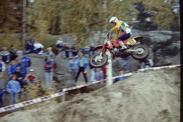Joukkue SM-cross Ruskeasanta 1986 tai 1987